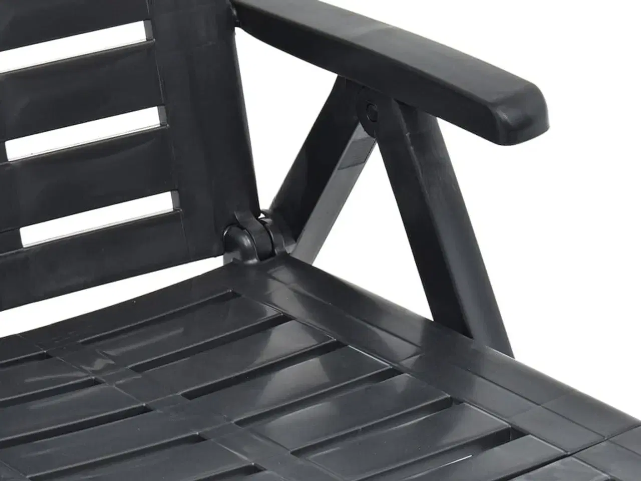 Billede 8 - Foldbar liggestol plastik antracitgrå