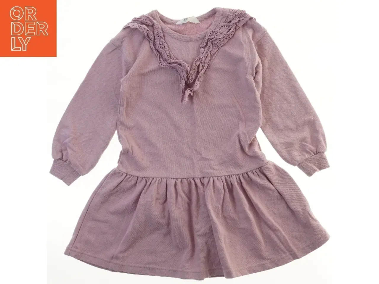 Billede 1 - Langærmet kjole med blonde detaljer fra H&M (str. 128)