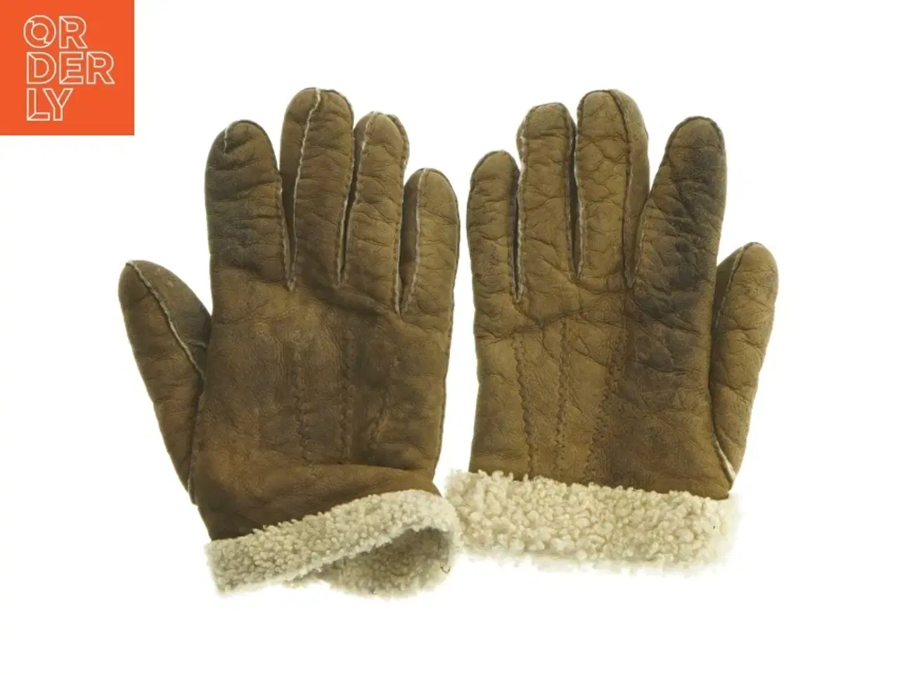 Billede 1 - Læderhandsker med indvendig foring (str. 23 cm)