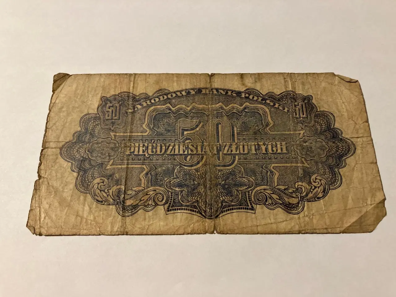 Billede 2 - 50 Zlotych Poland 1944 - Meget dårlig stand