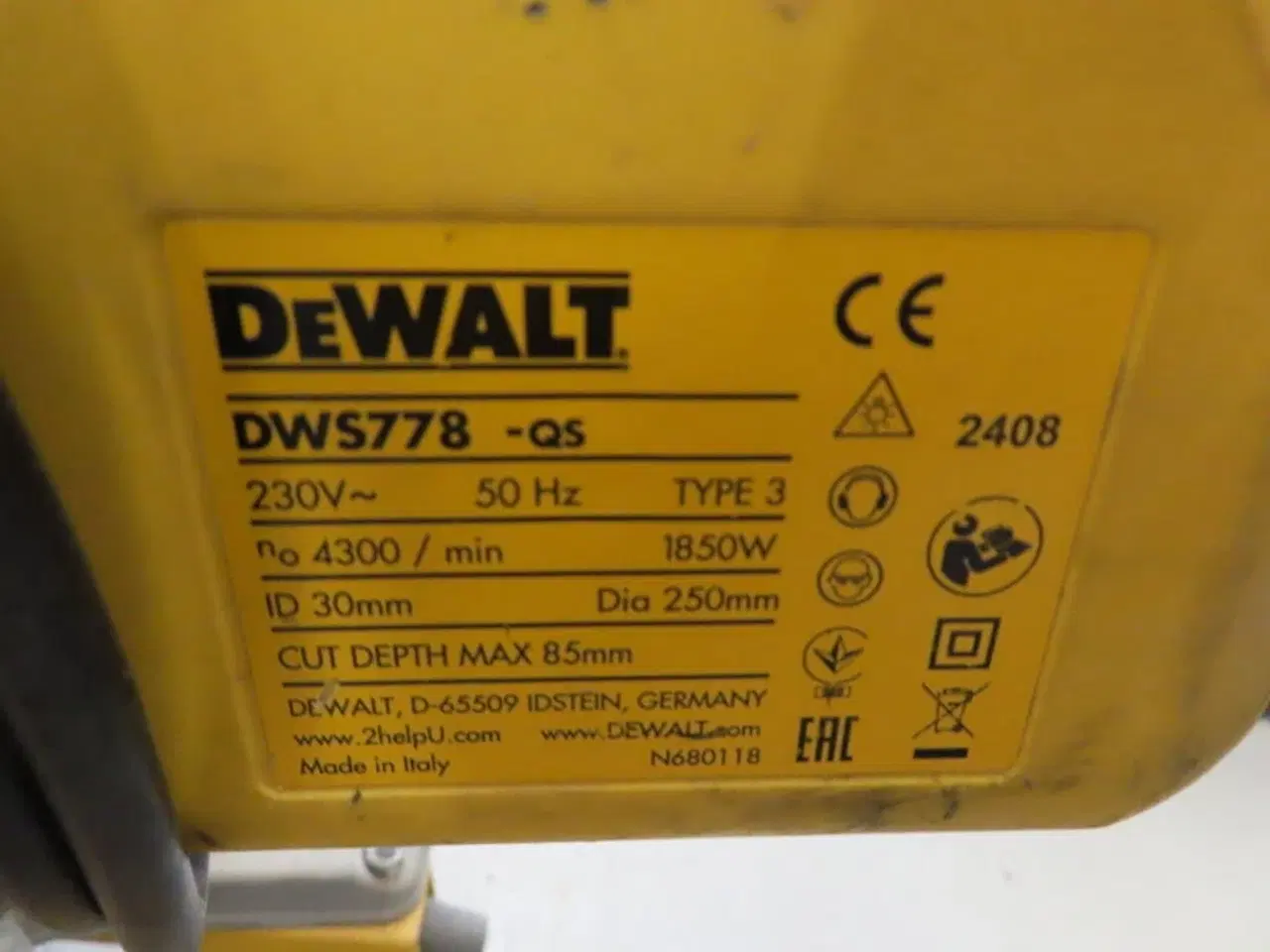 Billede 5 - 2 stk. gerringssave, DEWALT DWS778/DWS777
