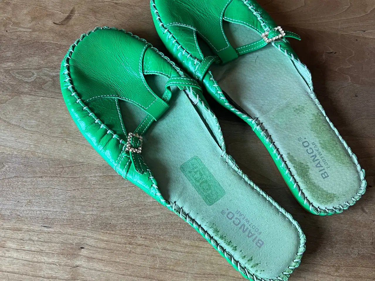 Billede 5 - Grønne sandaler str 41 fra bianco 