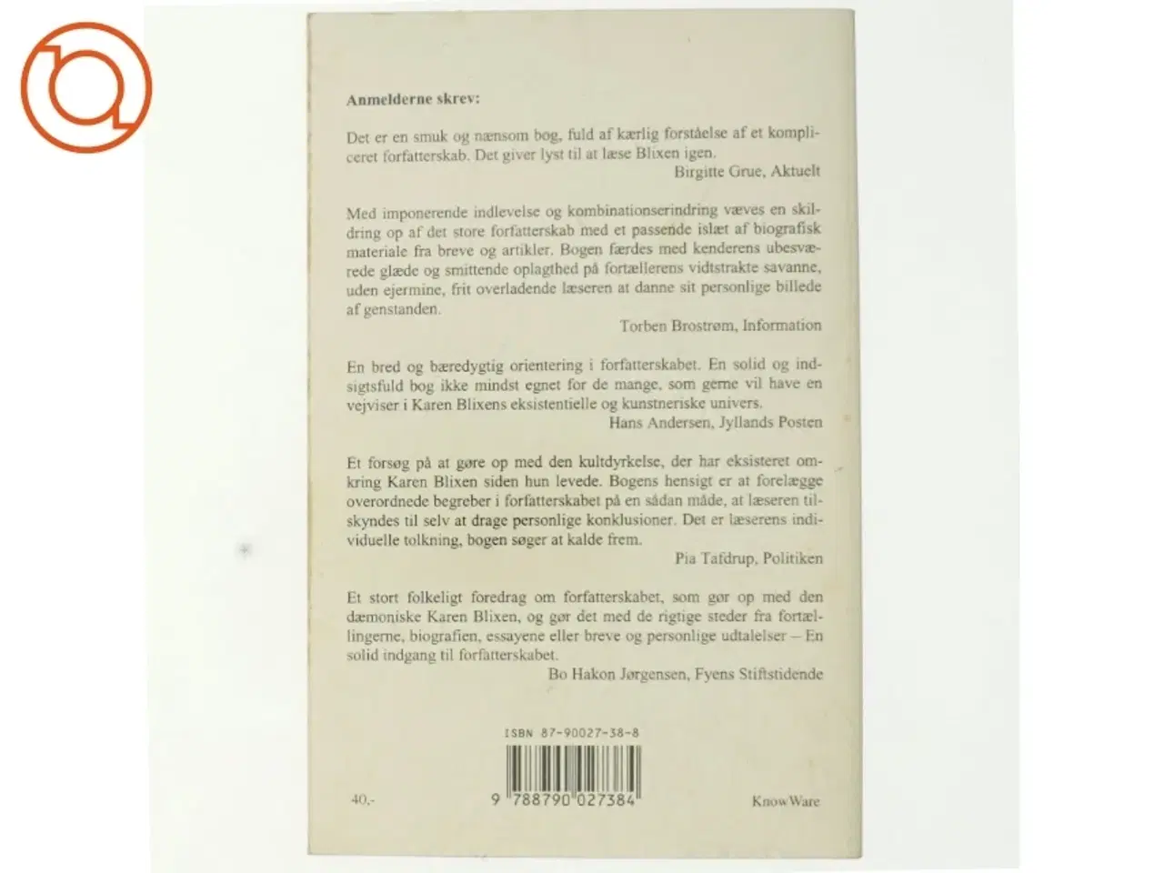 Billede 3 - Kvinden, kætteren, kunstneren Karen Blixen af Else Brundbjerg (Bog)