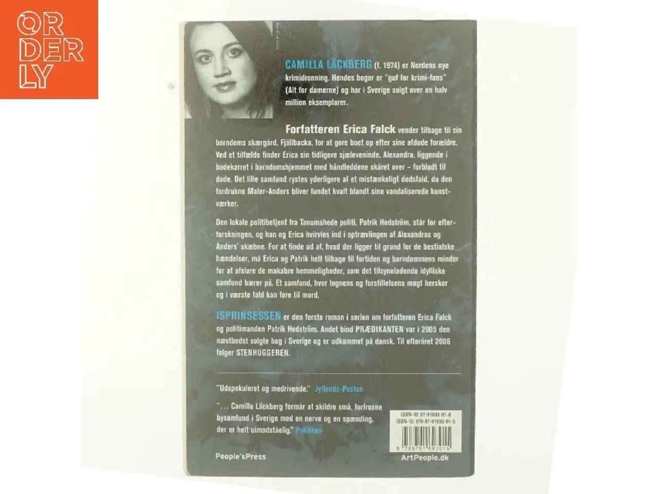 Billede 3 - Isprinsessen : kriminalroman af Camilla Läckberg (Bog)