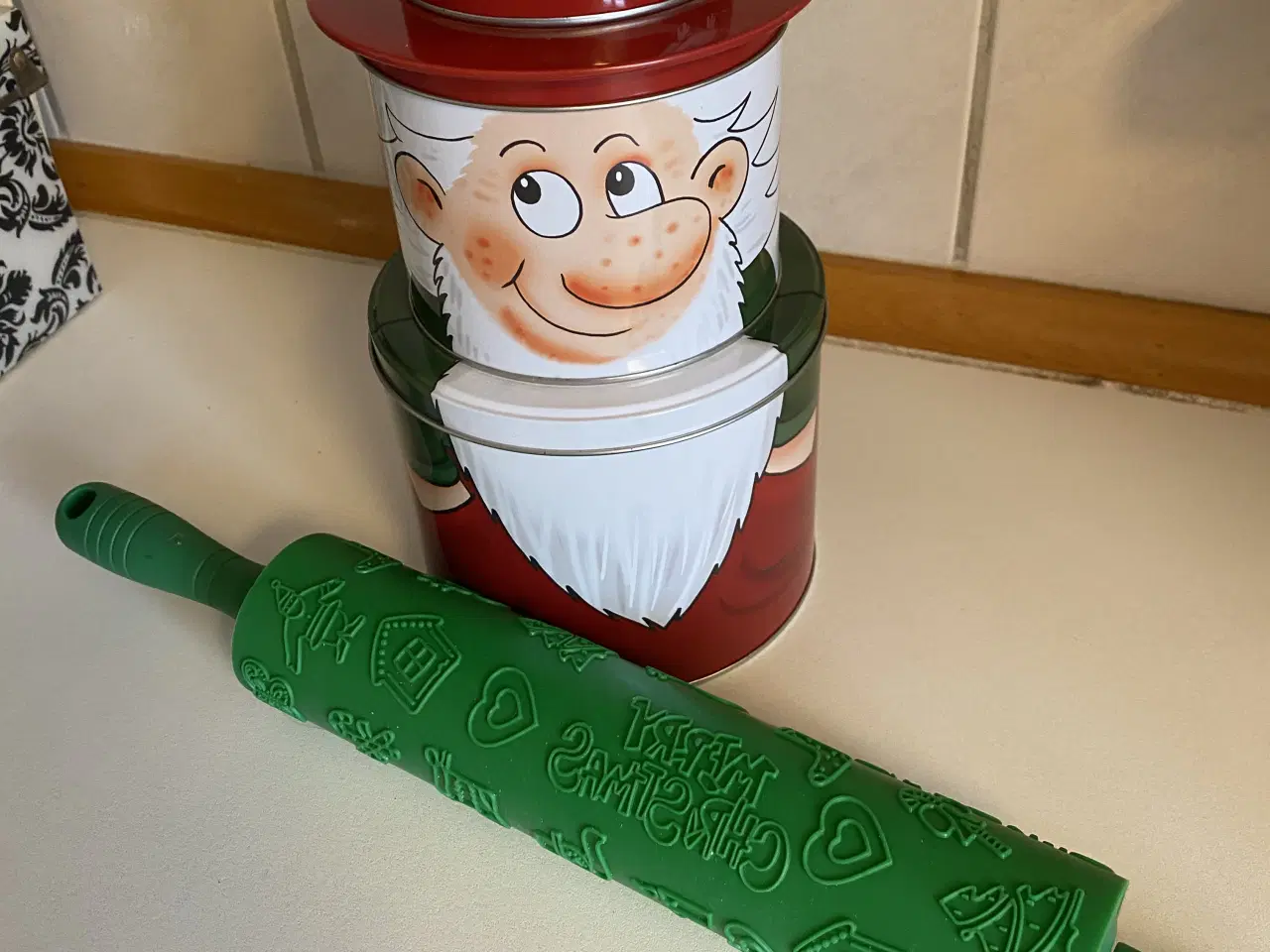 Billede 1 - Kagedåse, kagerulle med motiv