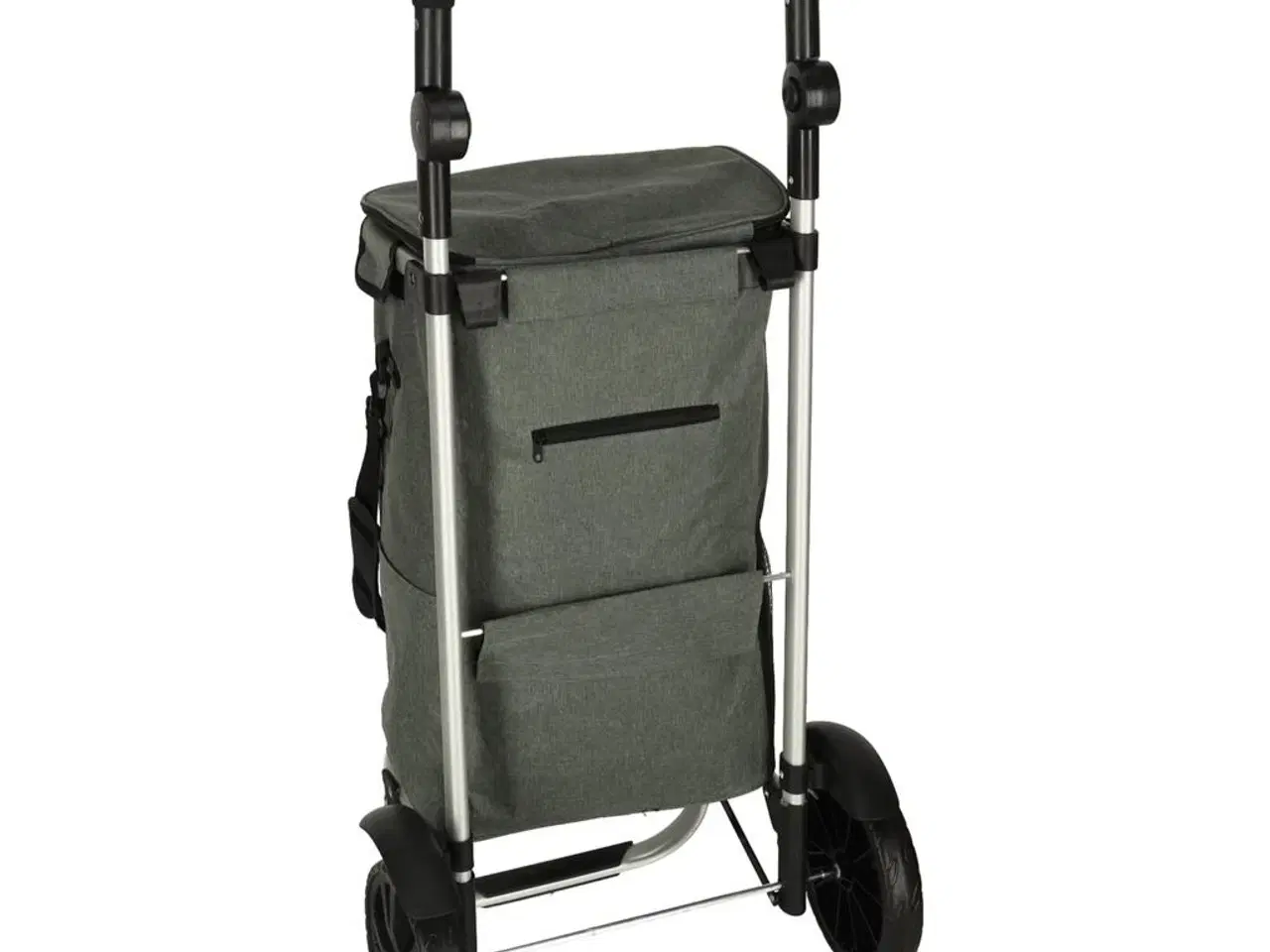 Billede 6 - Indkøbsvogn på hjul med stel 100 cm – grå, 40 l