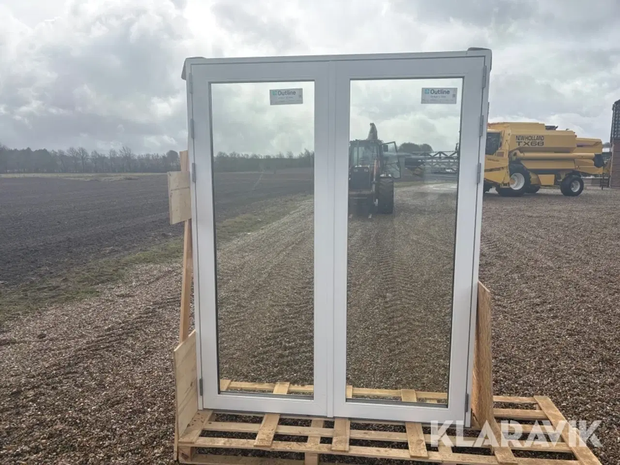 Billede 6 - Dobbelt terassedør Outline 3-lags træ/alu dobbelt dør