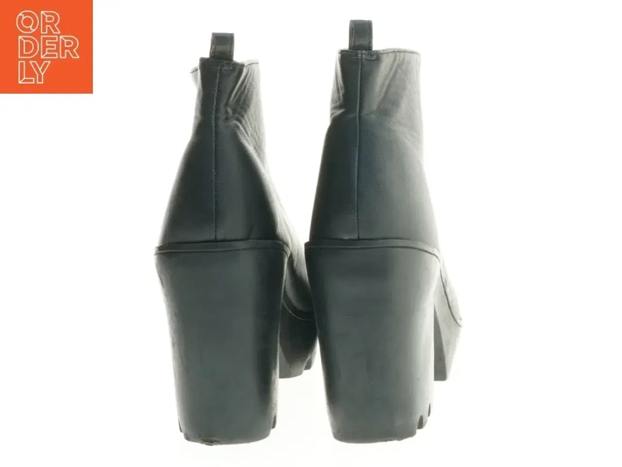 Billede 2 - Sort ankel støvle med lynlås (str. Længde, 23 cm)