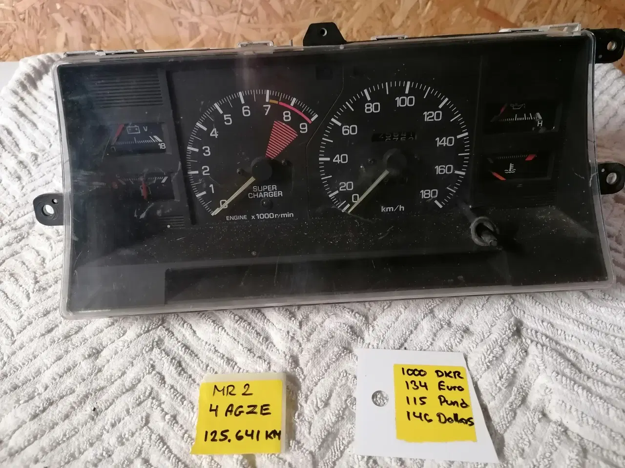 Billede 1 - Toyota MR2 mk.1 Super Charger speedometer 