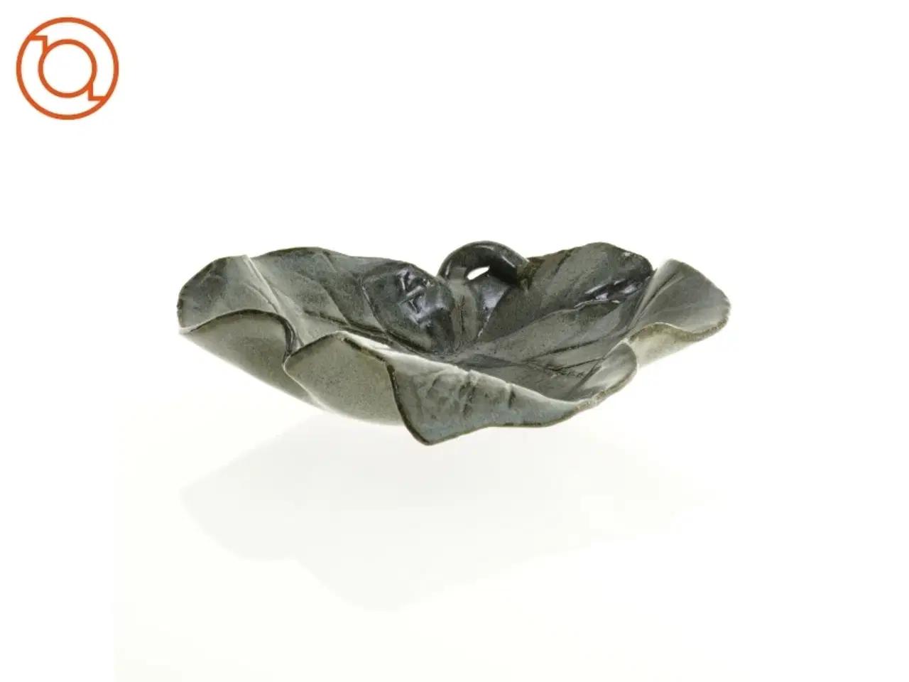 Billede 3 - Keramik fad i blad form (str. 23 x 20 cm)