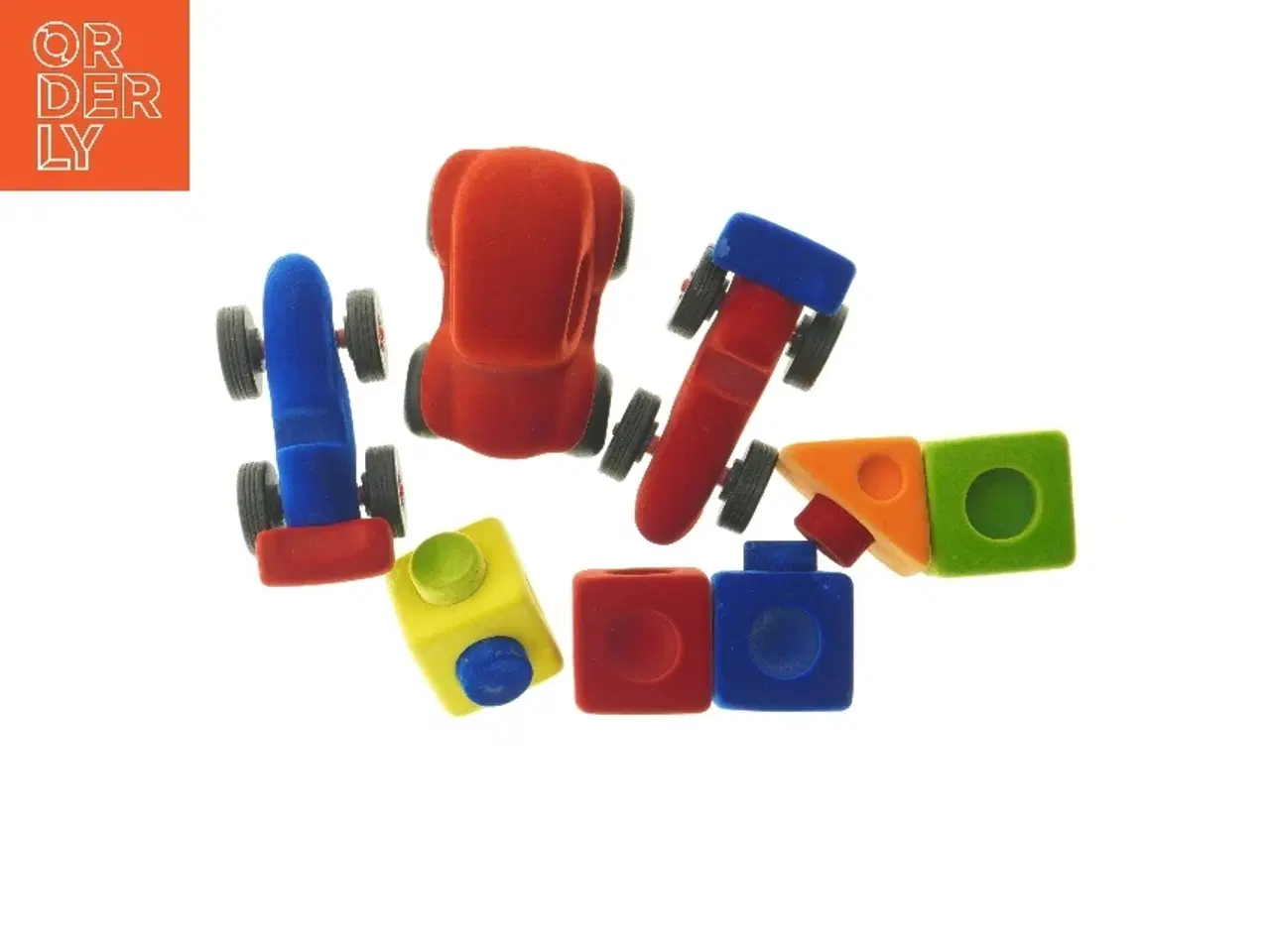 Billede 1 - Rubbabu byggeklodser og legetøjsbiler (str. 20 cm)