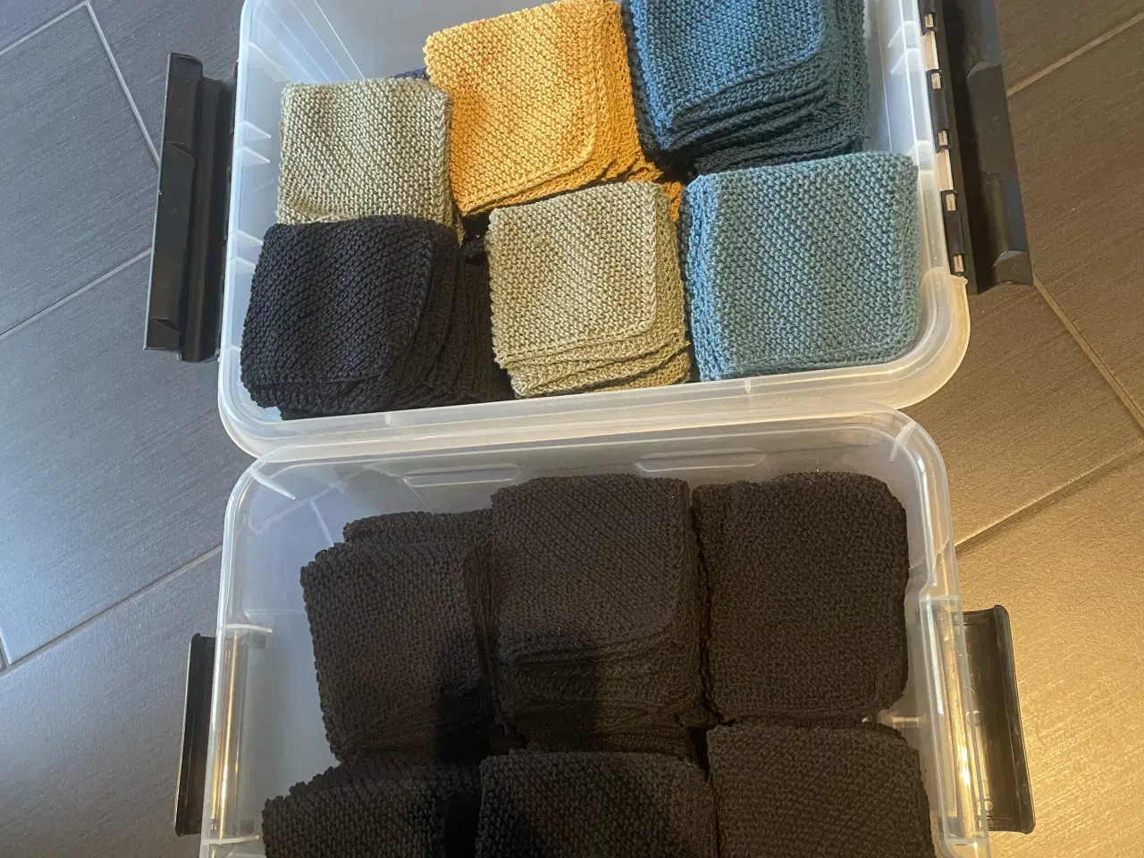 Billede 2 - UDSALG 🔴Hjemmestrikkede klude