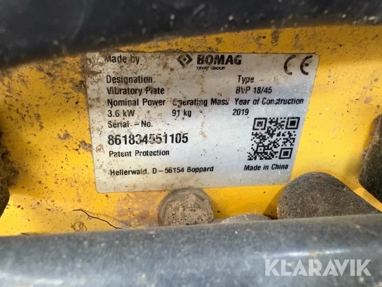 Billede 7 - Pladevibrator Bomag BVP 18/45