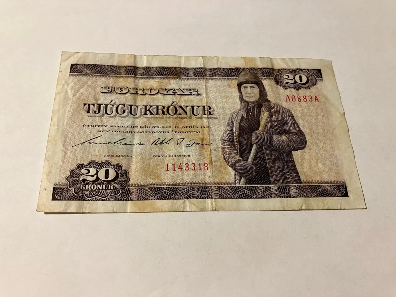 Billede 1 - 20 Kronur Færøerne