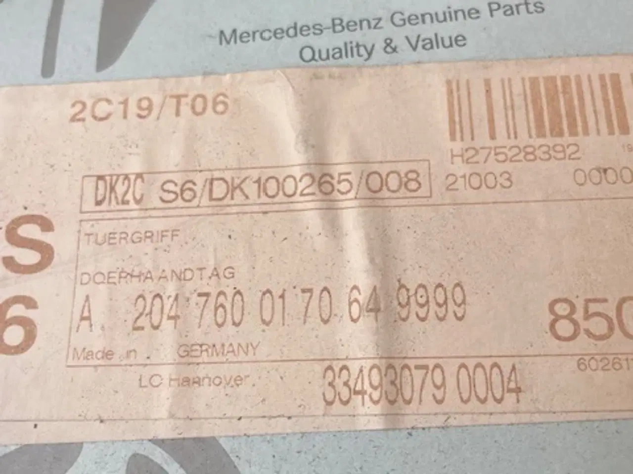 Billede 2 - Dørgreb Mercedes