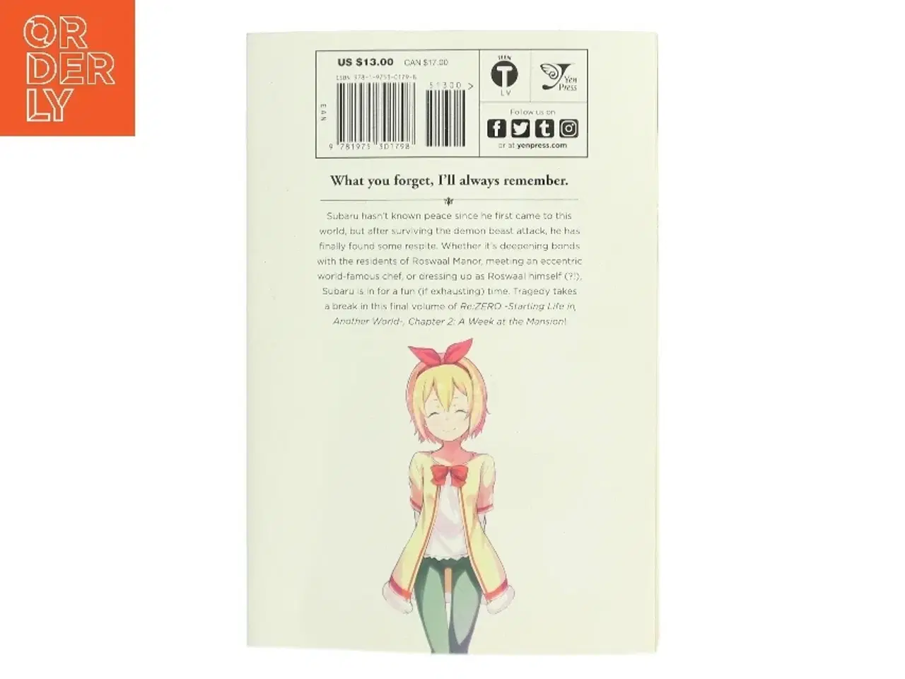 Billede 2 - Re:ZERO -Starting Life in Another World-, Chapter 2: A Week at the Mansion, Vol. 5 (manga) af Tappei Nagatsuki (Bog)