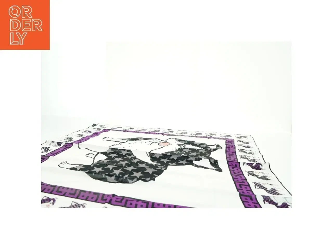 Billede 3 - Tørklæde med hundeprint fra Charlotte Sparre (str. 87 x 87 cm)