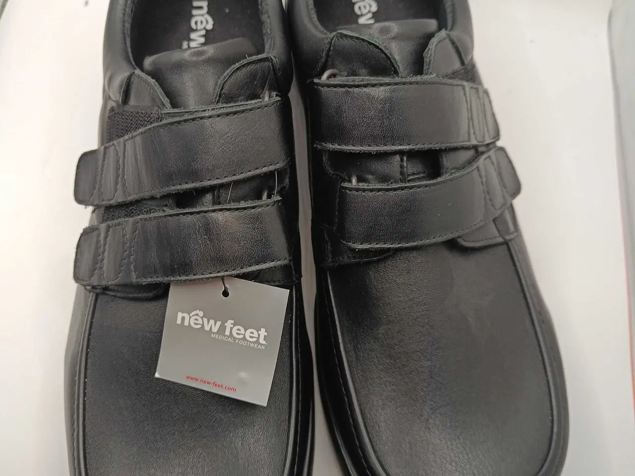 Billede 9 - New Feet sort læder sko 48str