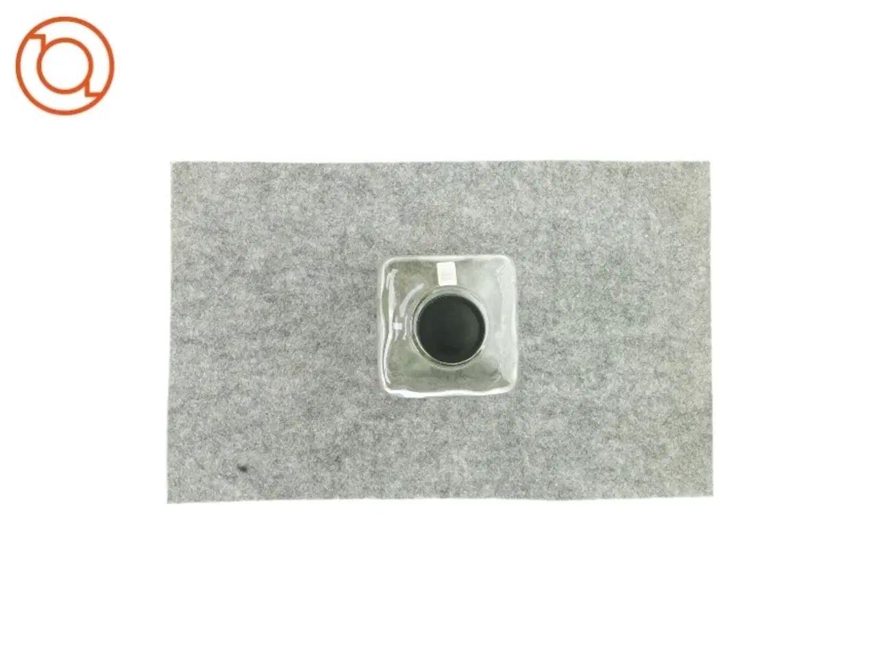 Billede 2 - Glaskrukke med sort låg fra Holmegaard