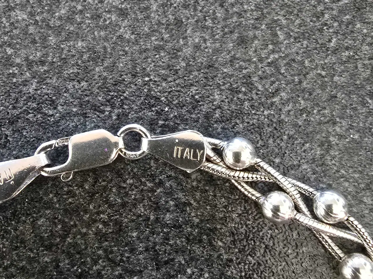 Billede 2 - Rigtig fint hals/arm smykke sæt i sølv 