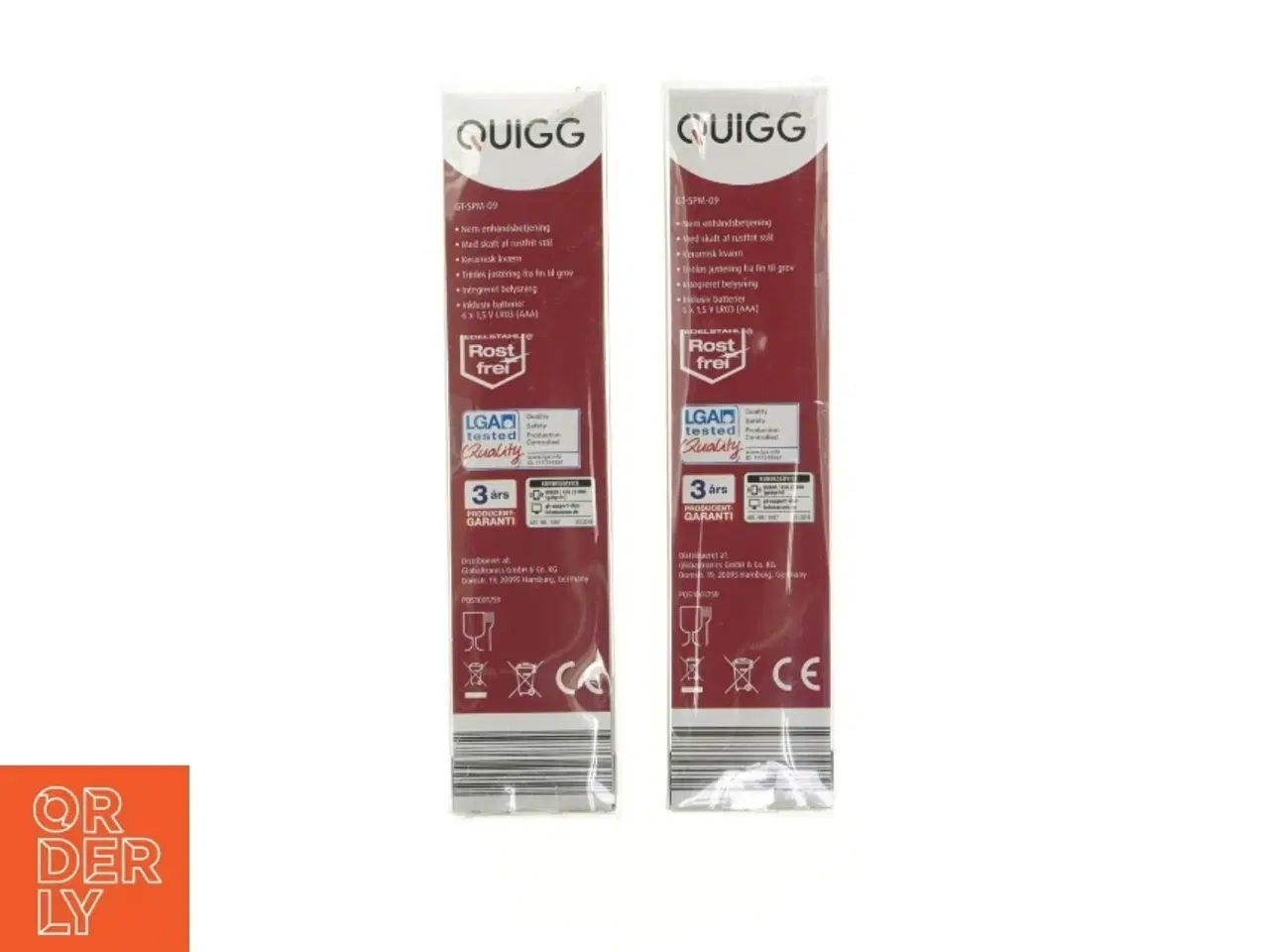 Billede 2 - Nye Quigg Elektriske Salt- og Peberkværne fra Quigg (str. 24 cm)