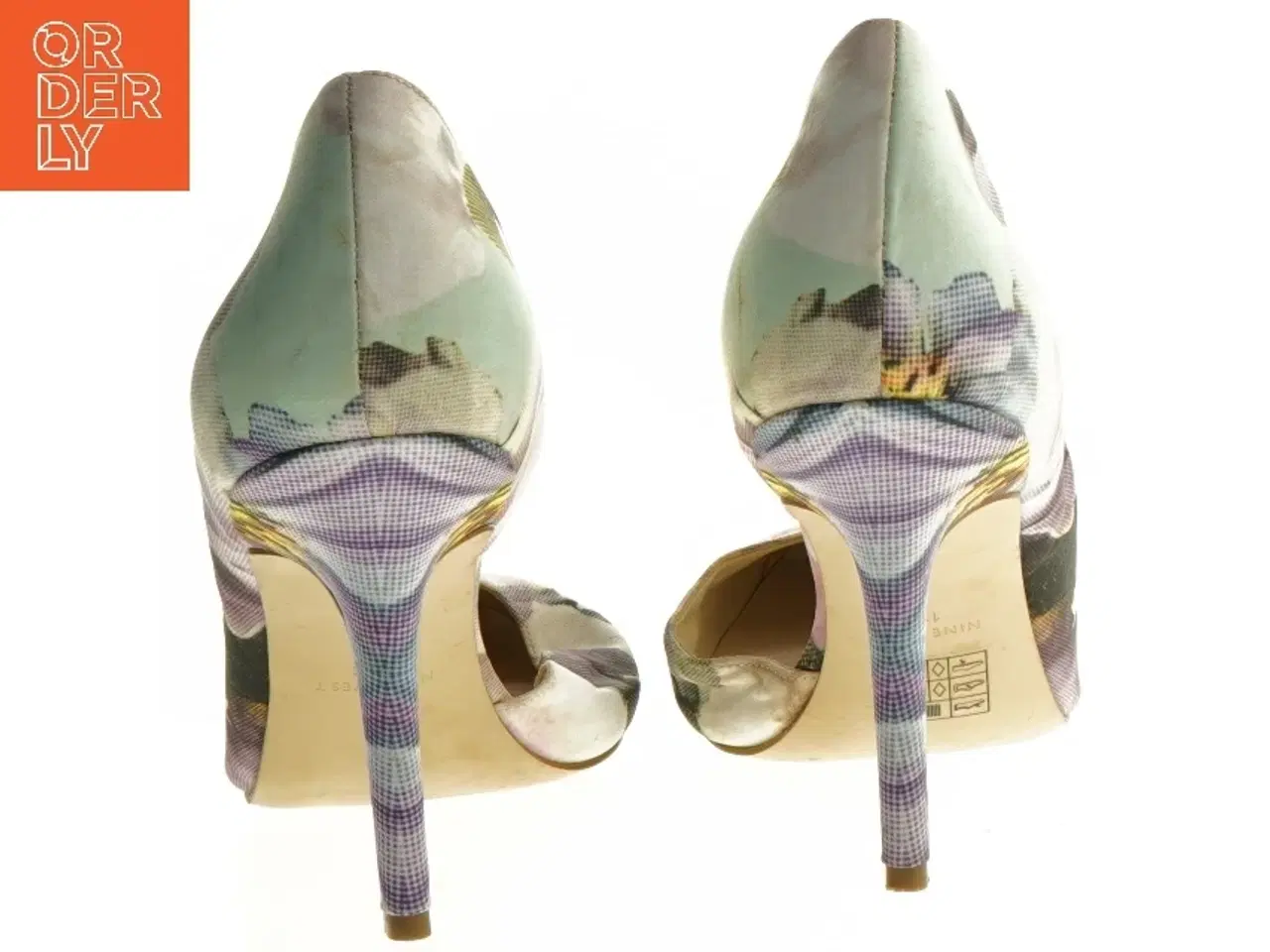 Billede 3 - Blomsterprint stiletter (str. 11 m)