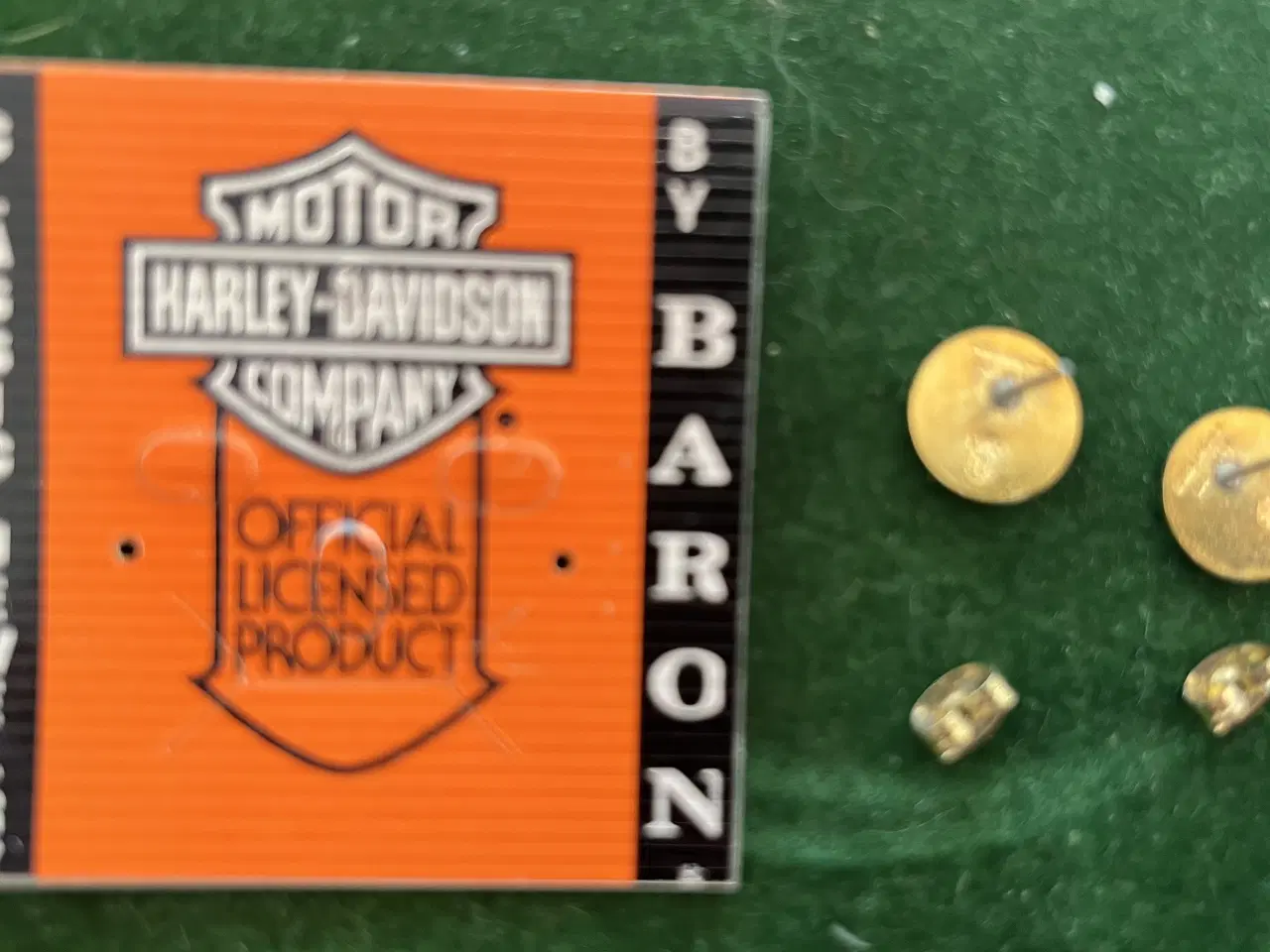 Billede 2 - Harley Davidson øreringe- ørestikker