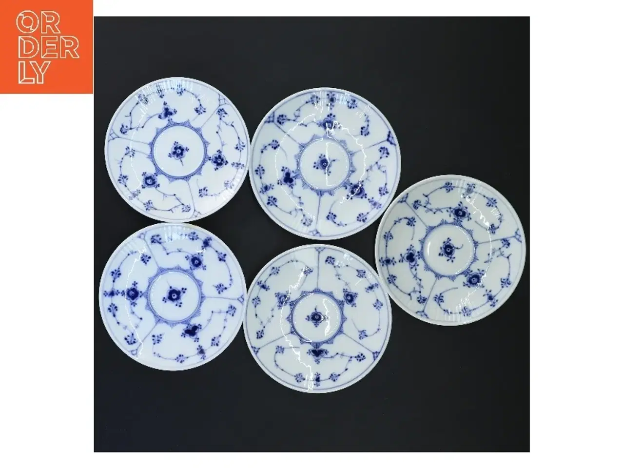 Billede 4 - Porcelænstallerkener, musselmalede, fra Royal Copenhagen (str. Ø 13 cm)
