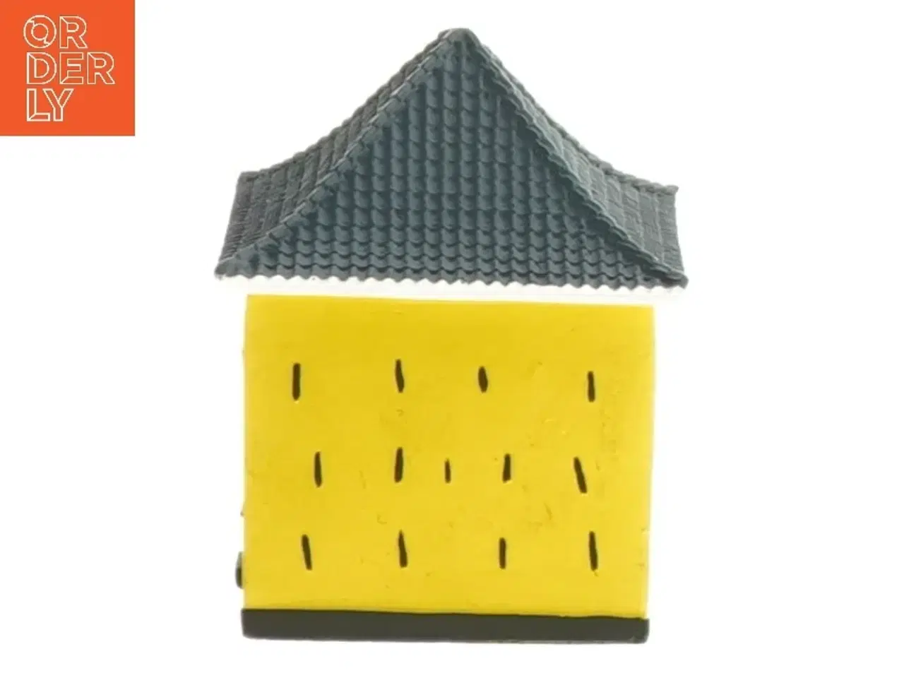 Billede 3 - Miniature gult hus fra Trip Trap (str. 6x5x7 cm)