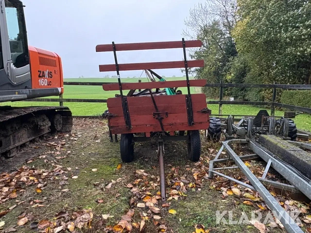 Billede 2 - Vogn, såmaskine og harve 736304