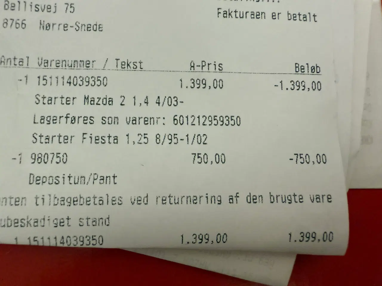 Billede 3 - Generator Mazda ny