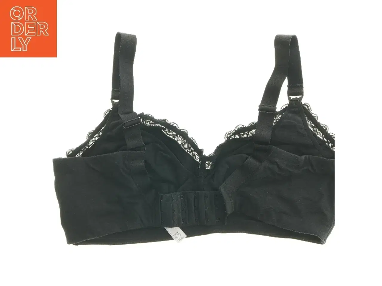 Billede 2 - Sort bh med blonde detaljer fra Lindex (str. 90F cm)