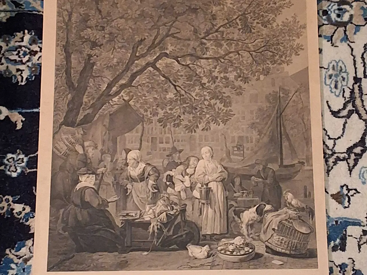 Billede 1 - LE MARCHÈ AUX HERBES, D'AMSTERDAM. Grafisk tryk. 