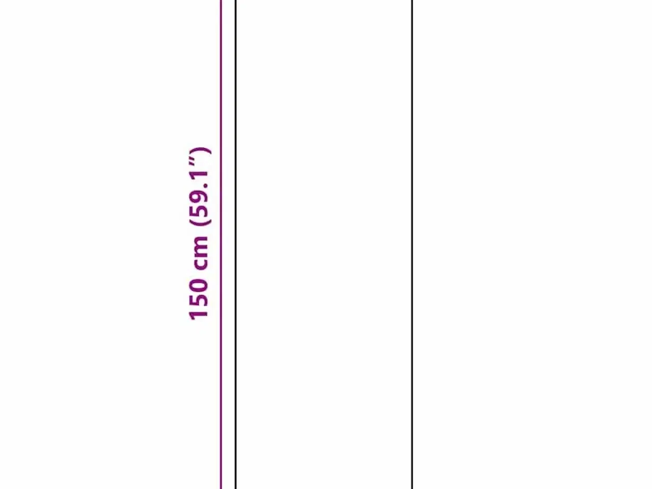 Billede 6 - Køkken tæppe Blomstret Sort 150 x 45 cm Fløjl