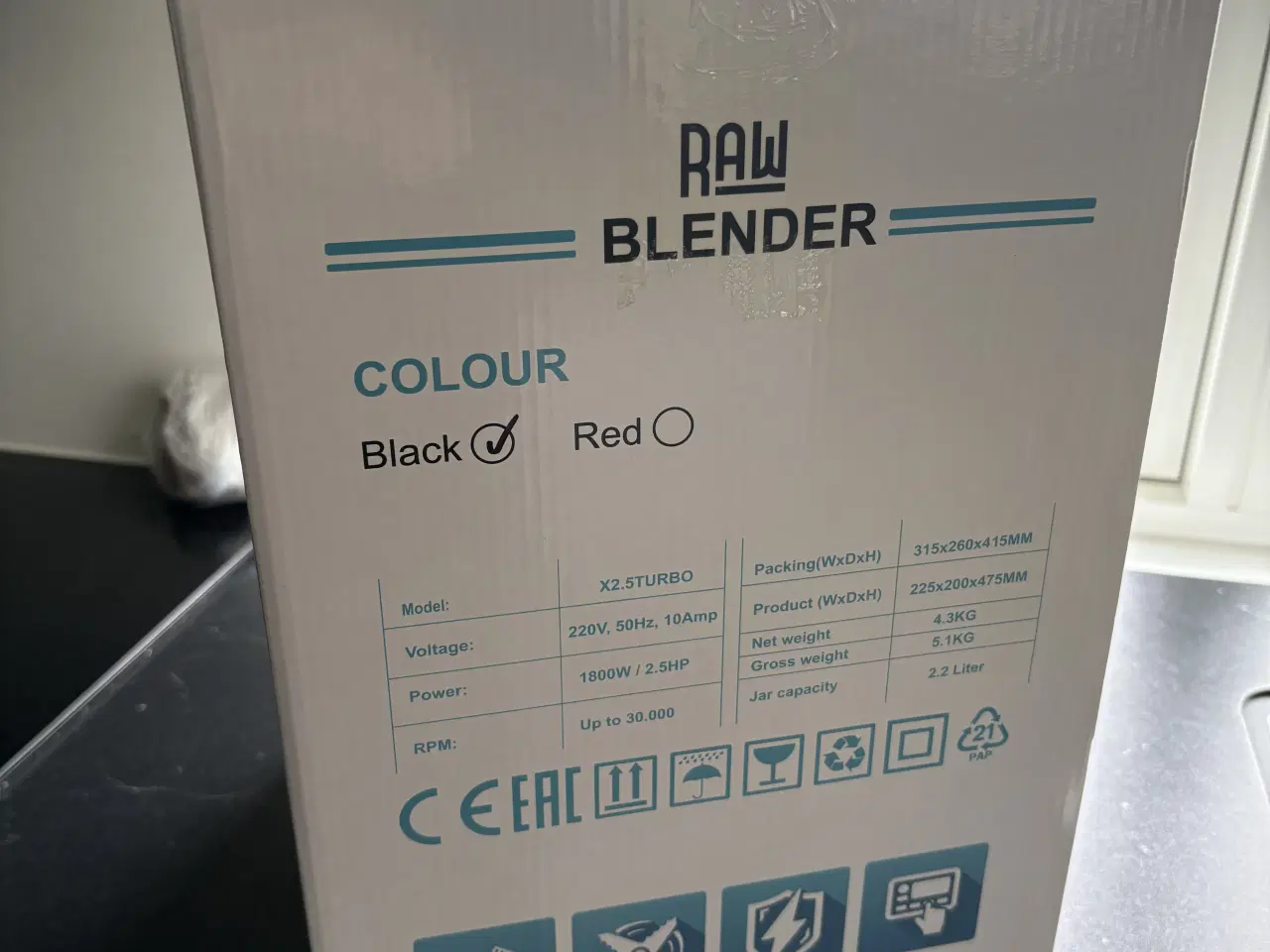 Billede 2 - RAW 2.5 Turbo Blender NY 