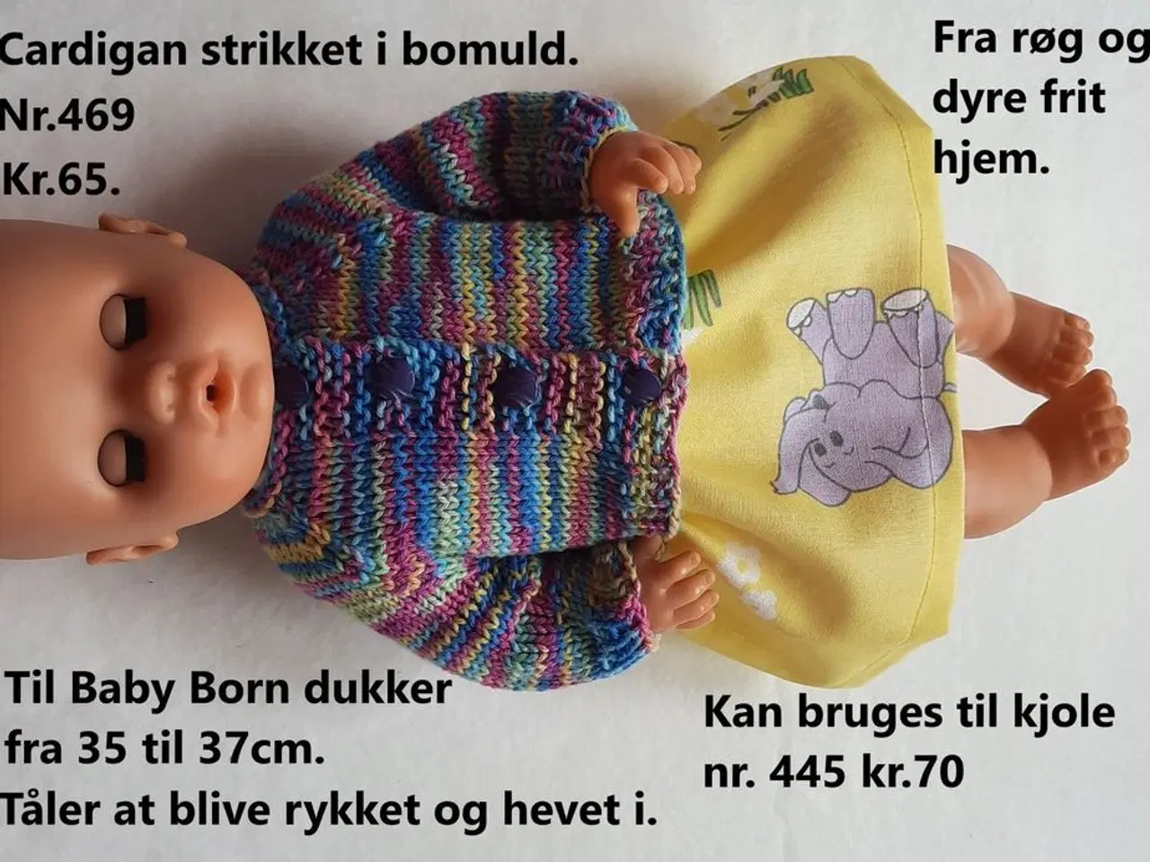 Billede 5 - Dukketøj til Babyborn på 37cm. 