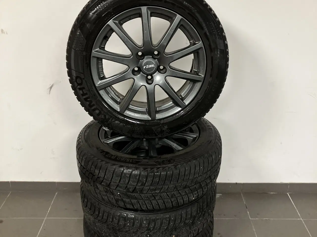Billede 1 - Flotte Rial Alufælge 5 x 114.3 m Vinterdæk 