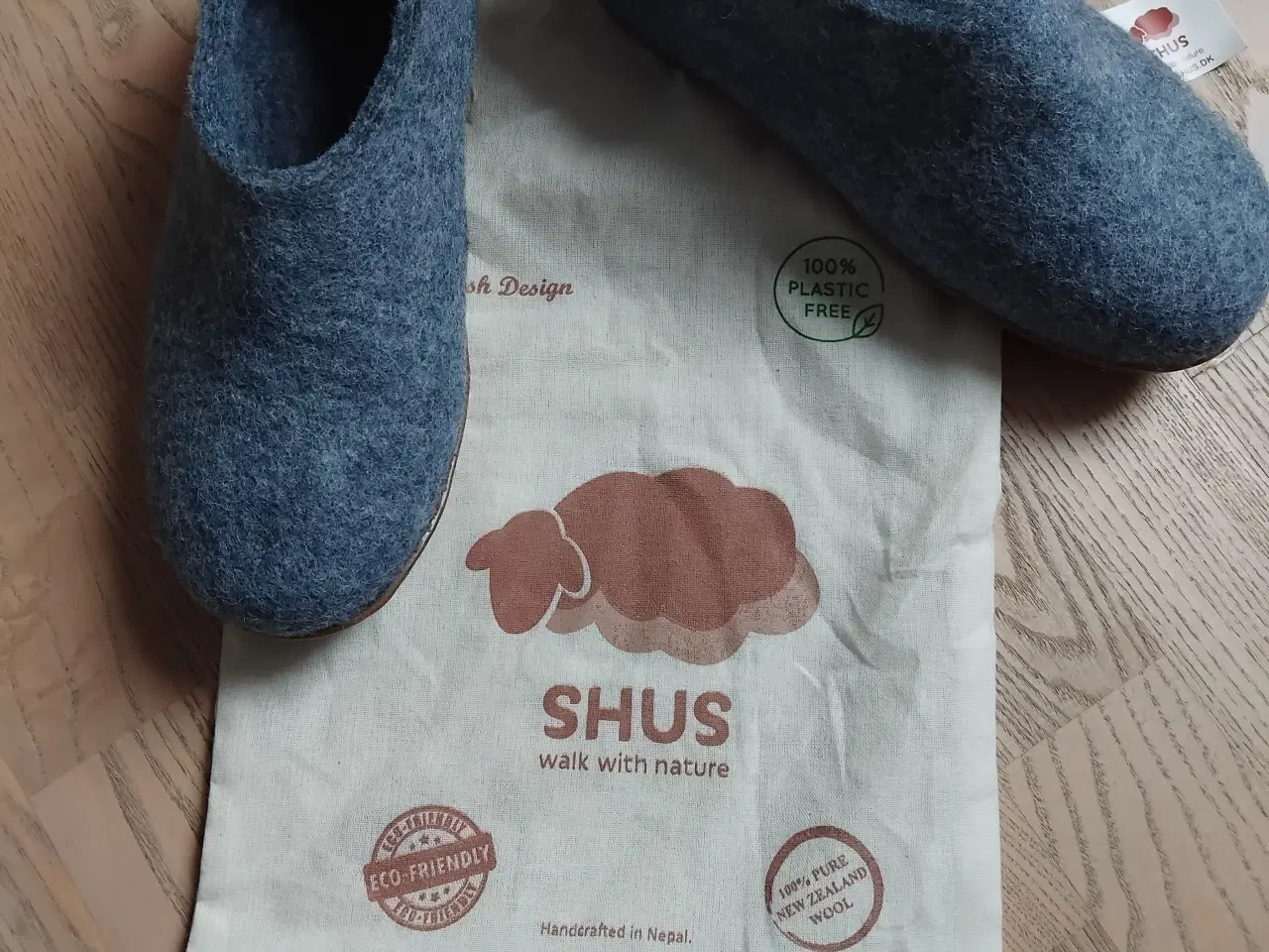 Billede 1 - Hjemmesko i filt