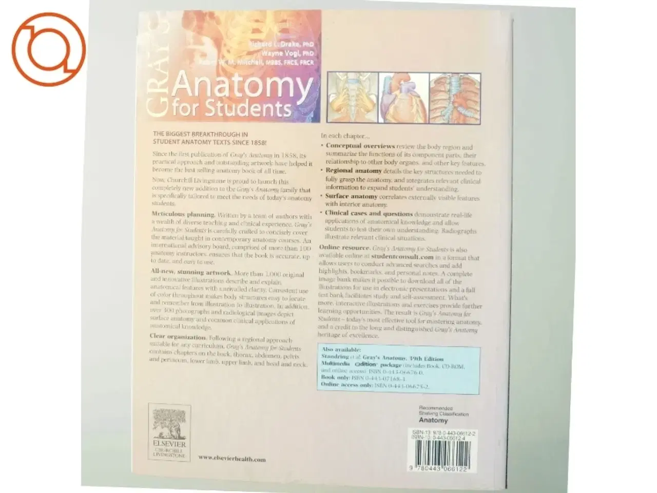 Billede 3 - Gray&#39;s anatomy for students (Bog)
