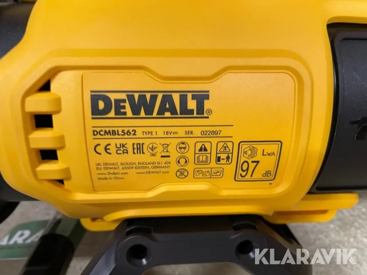 Billede 2 - Løvblæser DeWalt DCMBL562N-XJ