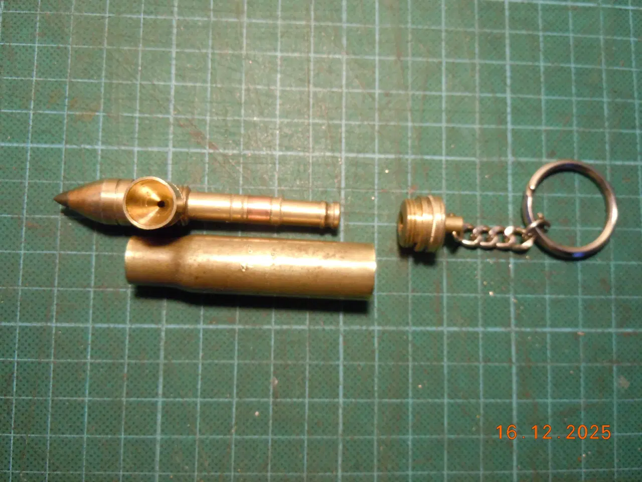 Billede 5 - Pibe i patron med stålspids og nøglering.