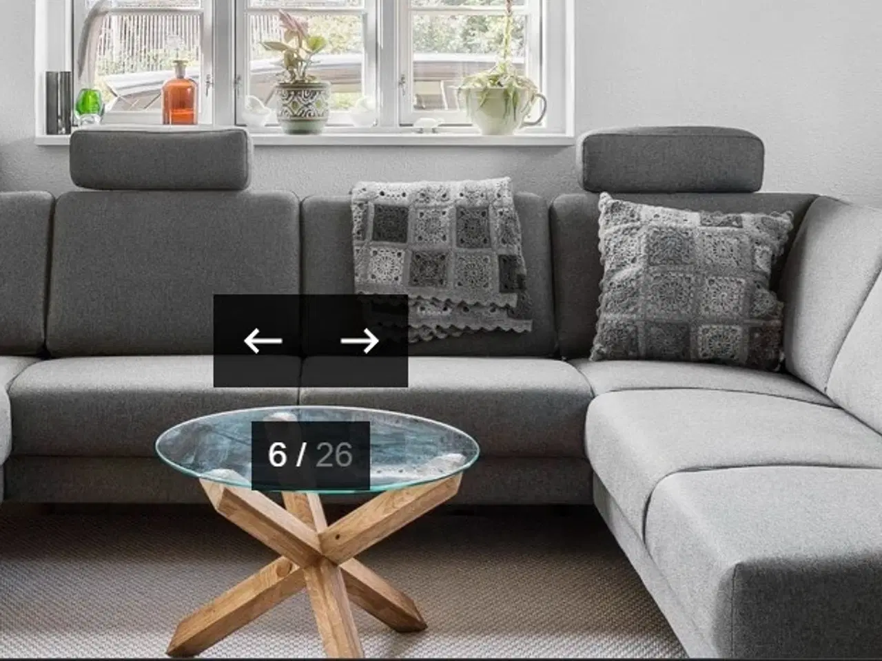 Billede 1 - Hjørnesofa med chaiselong og openend
