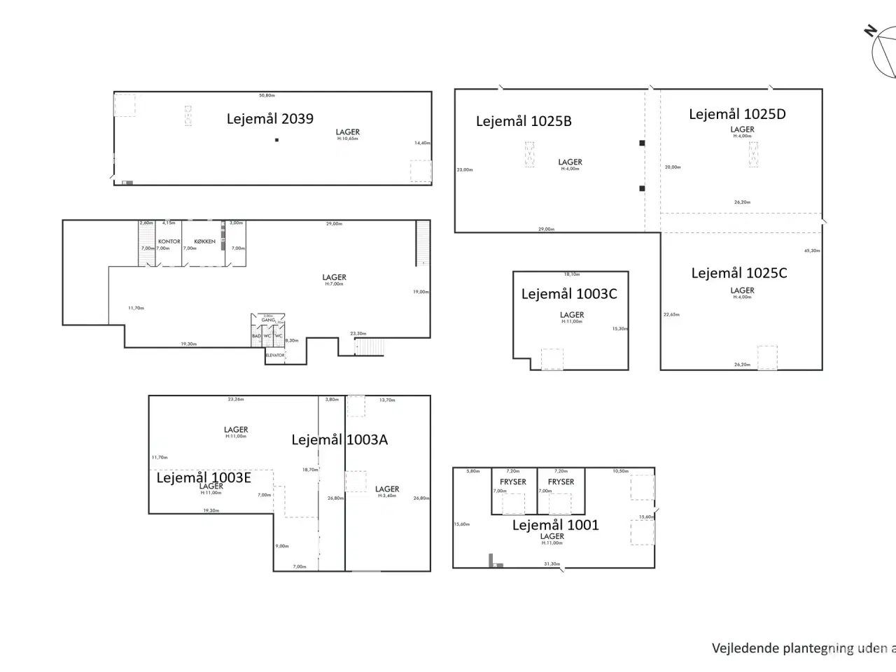 Billede 22 - Logistiklejemål med porte og ramper og en loftshøjde op til 10 meter
