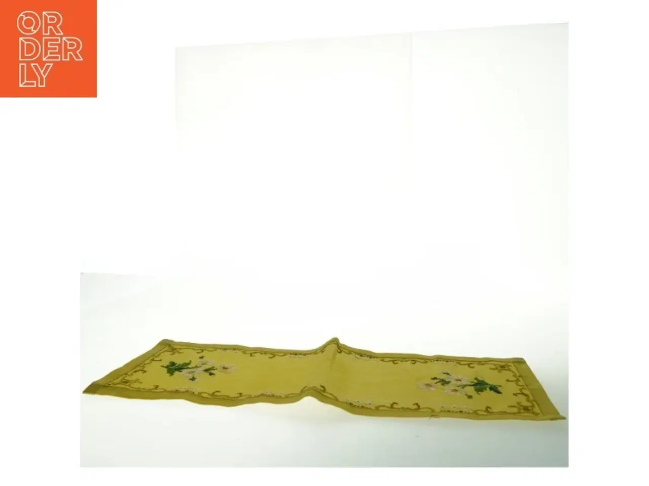 Billede 5 - Broderet gul bordløber (str. 22x57 cm)