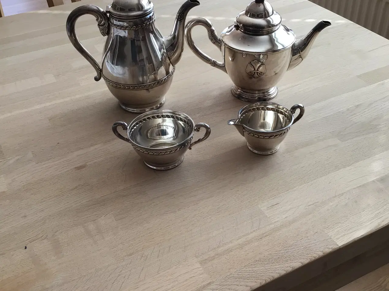 Billede 3 - Sølvlignende kaffe- og tekande