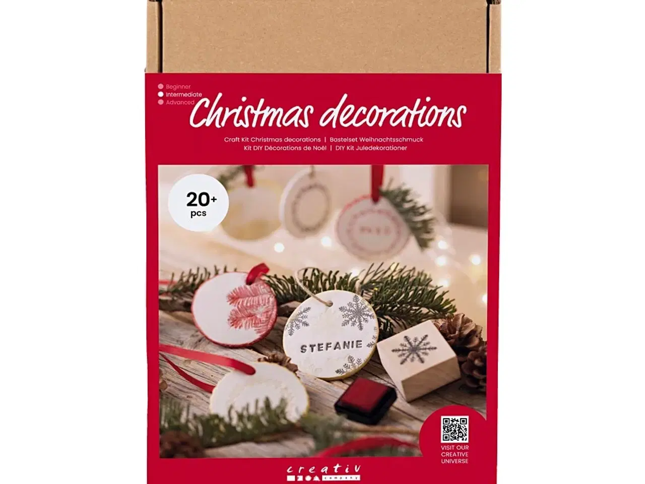 Billede 1 - DIY Kit Julepynt, Selvhærdende ler, 1 pk.