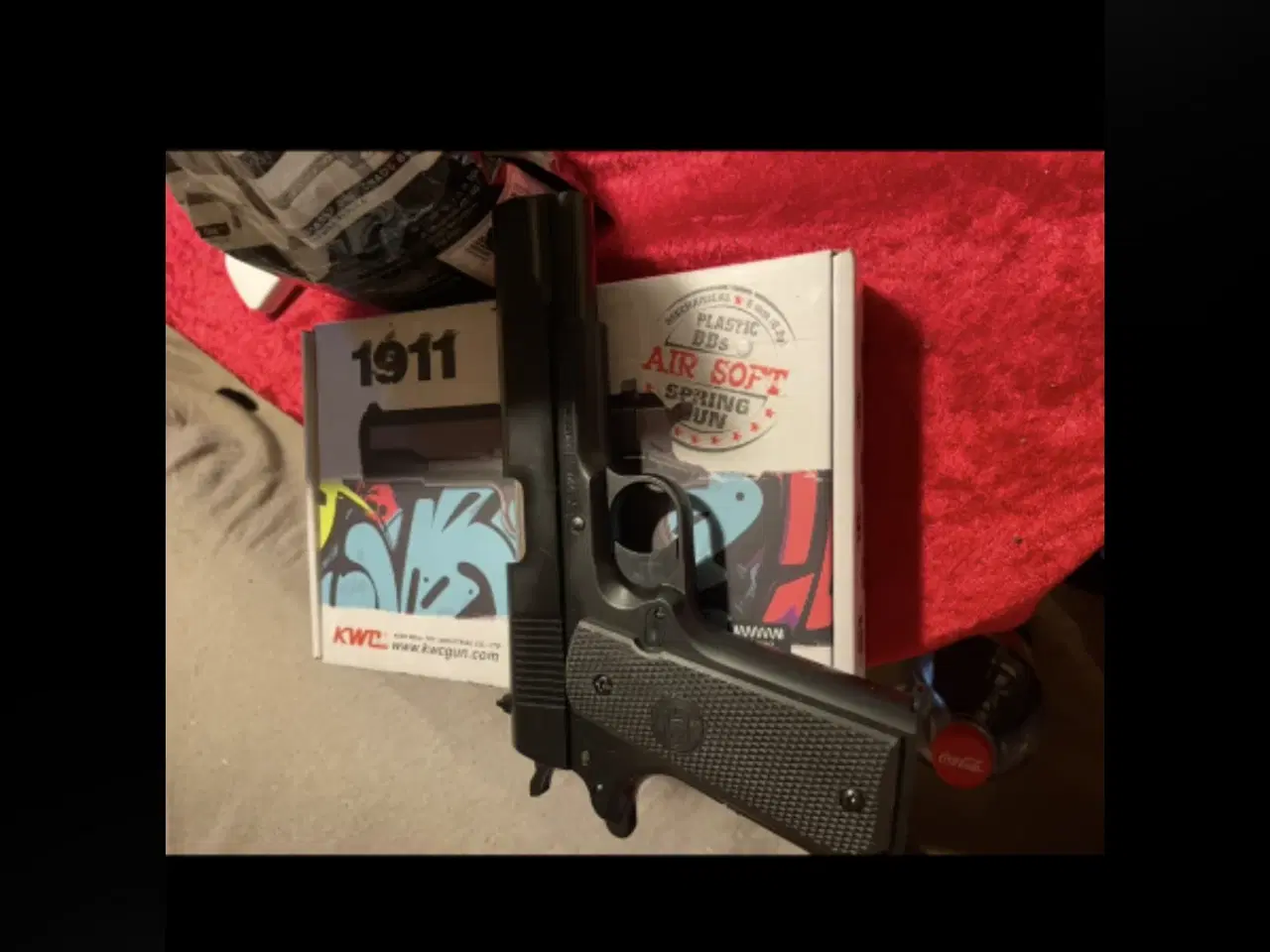 Billede 1 - Legetøjs pistol og kugler byd