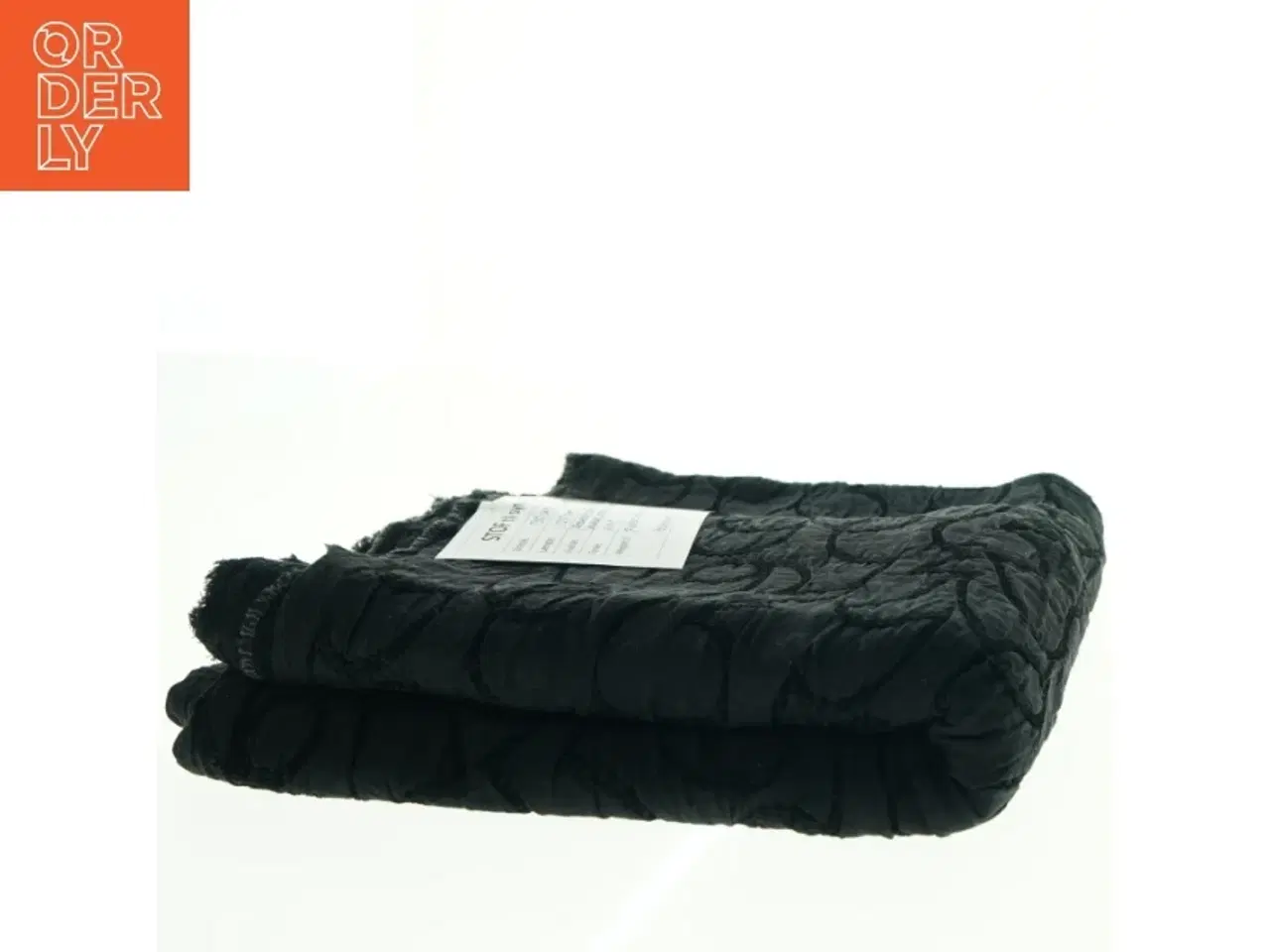 Billede 2 - Stof, sort jacquard (130 x 120 cm)