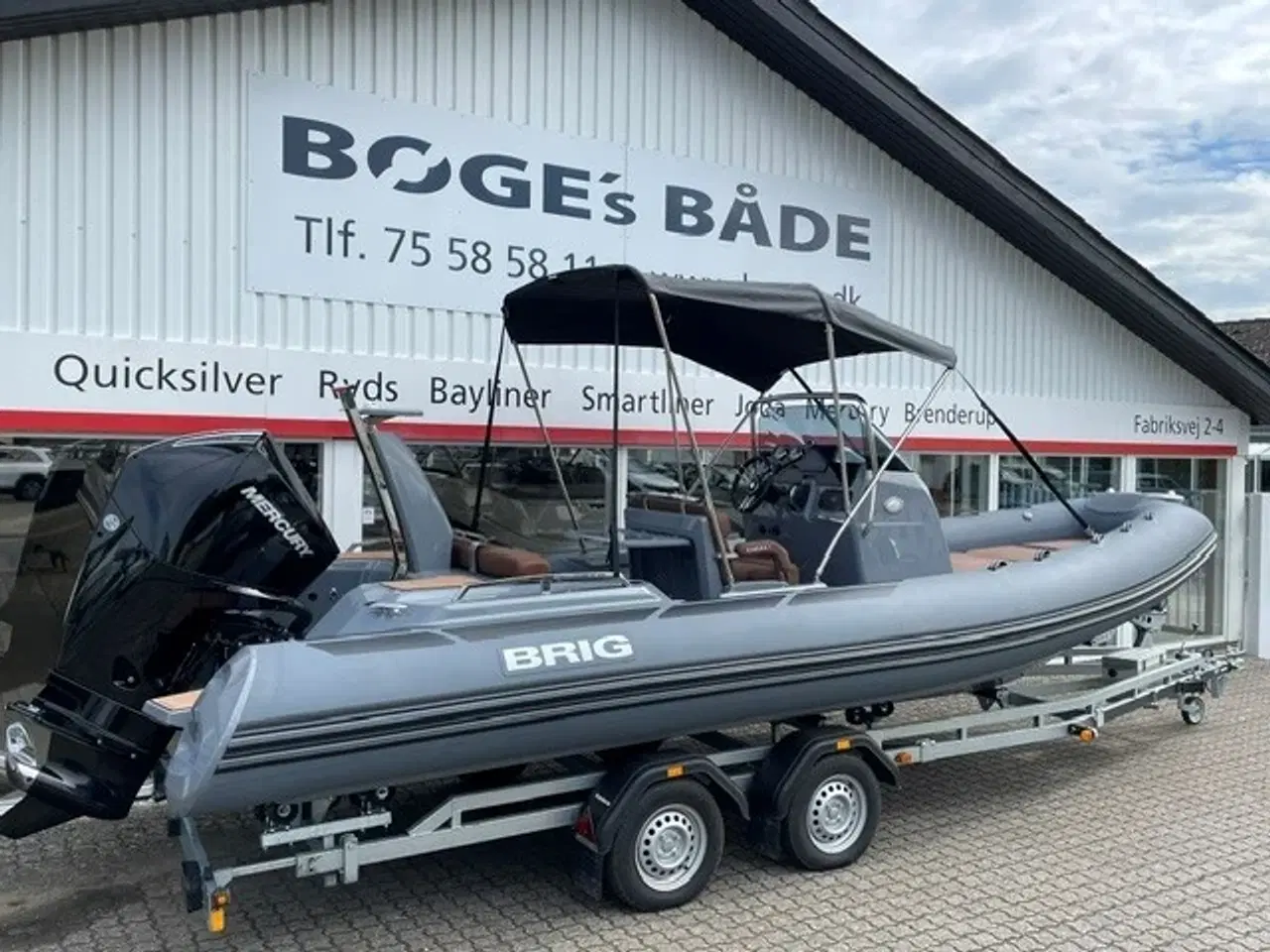 Billede 13 - Eagle 6,7 RIB med F225 hk Mercury-EFI 4 takt DS XL V6 3,4L og 2.000 kg Brenderup bådtrailer.