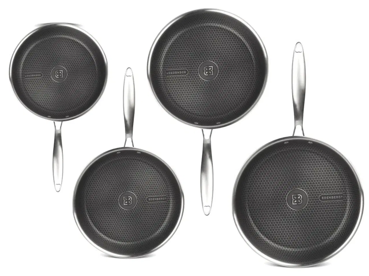 Billede 1 - Stort hybrid pandesæt 24, 26, 28 og 30 cm.